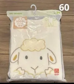 ②UNIQLO BABY 羊刺繍ロンパース 60cm