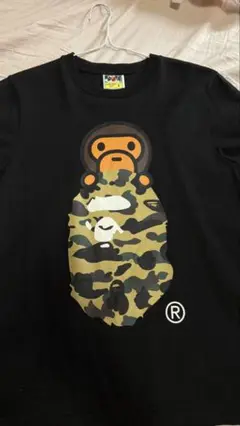 A Bathing Ape カモフラ Tシャツ Sサイズ ブラック