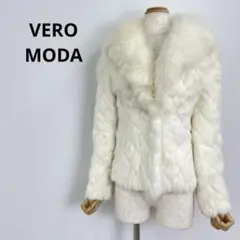 高級 上品 VERO MOA 毛皮ファーコート ジャケット アウター ラビット