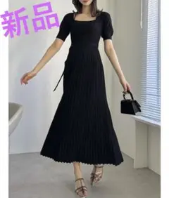 新品　ダズリン　dazzlin ハーフスリーブ ニット ワンピース