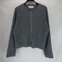 a619 シェリーアイランド ダブルジップカーディガン 美品