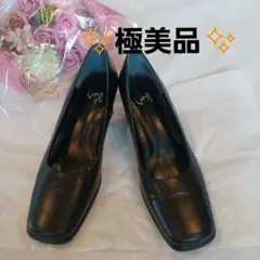 ✨ing ✨黒 パンプス スクエアトゥ フォーマル 冠婚葬祭 ビジネス