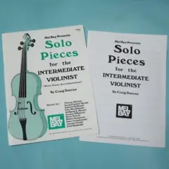 セール！　洋楽譜　中級バイオリニストのためのソロ曲集　ピアノ伴奏　パート譜付
