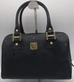 JJ071 MCM エムシーエム ボストンバッグ ブラック ストラップ無し