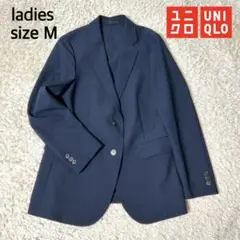 【極美品】UNIQLO ユニクロ 感動ジャケット ネイビー レディースM 2B