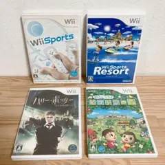 【Wiiソフト】4本セット➄ スポーツ リゾート ハリーポッター どうぶつの森