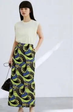 ADAM ET ROPE' FEMME アフリカンプリントスカート38 本日限定