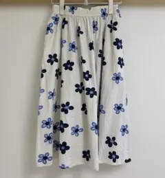 UNIQLO×marimekkoマリメッコリネンブレンドスカート M 花柄