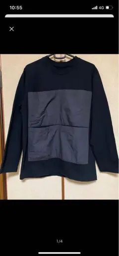 ● NAPRON ビッグポケットロングTシャツ　男女兼用　ユニセックス