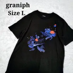 graniph グラニフ メンダコ 深海 Tシャツ L ブラック 黒 半袖
