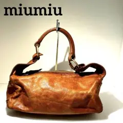 MIUMIU ミュウミュウ miumiu レザーハンドバック