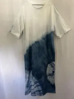 藍染XLサイズロングTシャツ新品