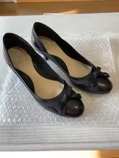 R iz リボン付きヒール　美品　本革