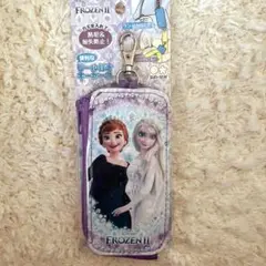 新品　アナと雪の女王　リール付き　キーケース　サンスター文具
