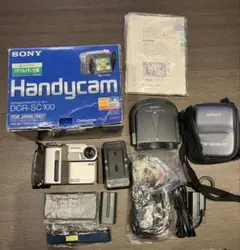 【C242】ビデオカメラ　ソニー　DCR-SC100　ミニDV　動作品 C242】ビデオカメラ ソニー DCR-SC100 ミニDV 動作品