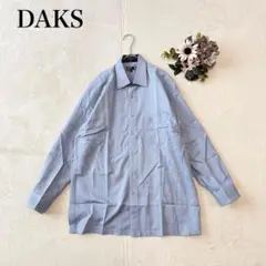 【ダックス】長袖Yシャツ （L)英字ロゴ 胸ポケット オフィス シンプル