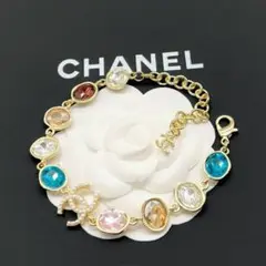 694 ヴィンテージシャネルCHANELチャームブレスレット
