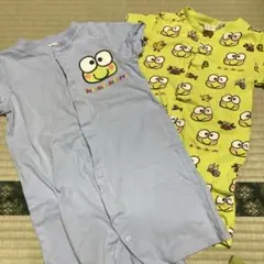 けろけろけろっぴ　半袖ロンパース2点セット　90CM(1歳半〜２歳）