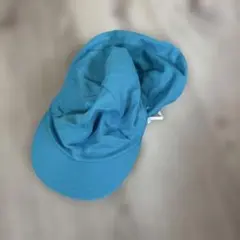 青と黄色のメッシュキャップ