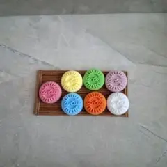フェイクスイーツ　カラフル　クッキー　ミニチュア　ハンドメイド