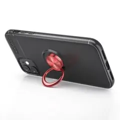 iPhone11 ケース リング付 薄型 耐衝撃