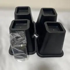 黒いプラスチック製こたつ脚 4個セット TA-BR01