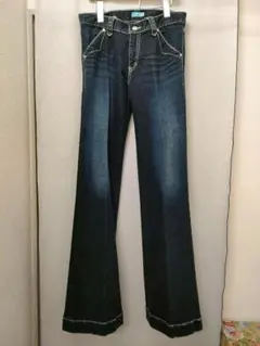 【美品♡美シルエット】FOXEY NEW YORK　デニムワイドパンツ　40 FOXEY - 美品 フォクシー FOXEY ワイドパンツ レディース 40の
