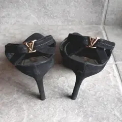 お値下げ ルイヴィトン パンプス 黒