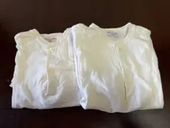 Homespun ホームスパン Mサイズ ヘンリーネック Tシャツ2枚