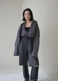 CREDONA SKIPPER SHIRT スキッパーシャツ グレーシャツ