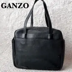 ＜価格見直し＞GANZO 本革 7QS-H トートバッグ ブラック ガンゾ トートバッグ 7QS-H トートバッグ GANZO 57552– 【正規