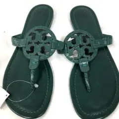 TORYBURCH フラットサンダル グリーン