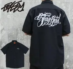 eyedy　STAY GOLD 半袖ワークシャツ 黒