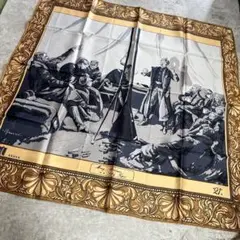 美品　日本製　vintage 21CLUB 大判スカーフ