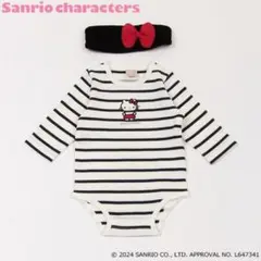 【新品】プティマイン サンリオ キティ なりきり ロンパース 70cm