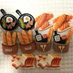 パン系デコパ　bread 5ペア10個　新品　デコレーションパーツ