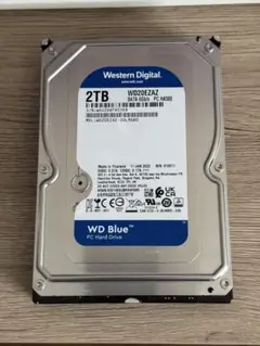 美品 Western Digital 2TB HDD WD20EZAZ