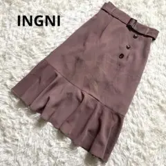 INGNI イング　マーメイドフレアスカート　ピンクベージュ