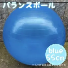 703 バランスボール ブルー 青 ダイエット ヨガ トレーニング 55cm