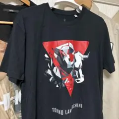 トニーノ ランボルギーニ・猛牛/ポリゴンプリントTシャツ・Lサイズ