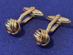 美品　Dunhil　ダンヒル ゴールドノット　カフリンクス
