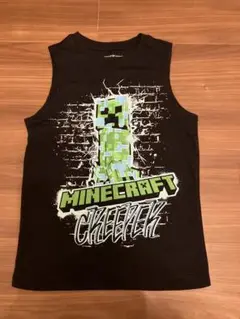 Minecraft Creeper タンクトップ S/C (8) 黒　マイクラ