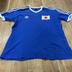 adidas 日本代表 サッカーウェア 青　レトロ