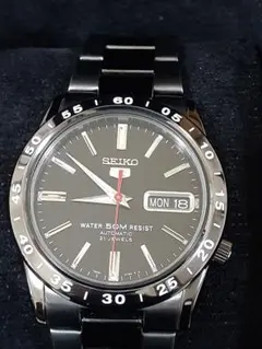 SEIKO 自動巻き腕時計 50m防水 黒