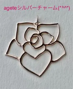 値下げ ageteシルバーチャーム 美品です(*^^*)