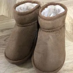 子ども用ムートンブーツ　19センチ　キャメル