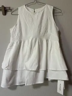 新品タグ付きJILL STUART ティアードタンクトップ チュニックホワイト