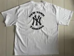 新品　Mサイズ　MLB ヤンキース　半袖Tシャツ サークル　白