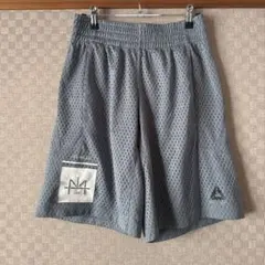 Reebok メッシュショートパンツ S グレー　レズミルズ