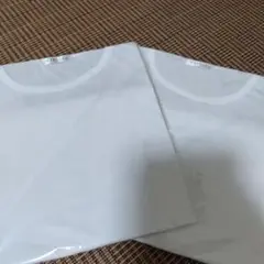 メンズ　インナー　丸首　白　2枚　新品　半袖　3L　ホワイト
